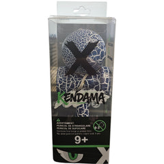 Kendama X Originala, Profesionala, Kaveny, Cracked, din Lemn, 18 cm, Albastru/Alb
