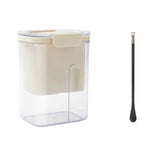 Kit Presa Pentru Branza, Kaveny, Filtru de Iaurt, Strecuratoare de Iaurt Grecesc, Filtru de lapte, 18x9.7x13 cm, Lingura Neagra 20x1.6 cm, Alb