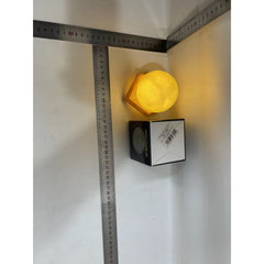 Lampa de veghe in forma de luna 3D Moon Light Alb Cald, alimentare baterii, stand plastic inclus, 8 cm, Kaveny