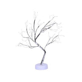 Lampa de veghe LED cu baterii si USB, Kaveny, Model Copac din cupru, Alb cald