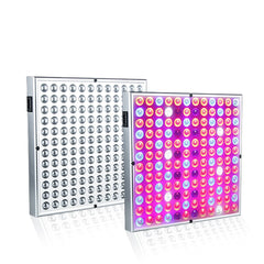 Lampa LED 45W Kaveny, pentru cresterea plantelor in interior, 225 de leduri, 165 leduri rosii, 60 albastre, 30 x 30 cm, multicolor