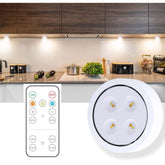 Lampa Led Kadeny, Fara Fir, cu Baterii, 3 Culori de Lumina, cu Telecomanda, din Plastic, Alb