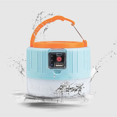 Lampa Portabila, Kadeny, Incarcare Solara + USB, Afisaj Inteligent al Bateriei, Raza de Actiune 32 mp, 6x9x11 cm, 3 Moduri, Alb