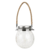 Lampa solara decorativa pentru exterior Kaveny, IP65, 20 LED-uri, 600mAh, 14 x 12 cm, cu agatatoare, model borcan rotund, multicolor
