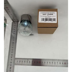 Lampa Solara Kaveny, LED, Tip Candelabru Mic, Cu Bila Din Sticla Crapata, Exterioara, Impermeabila, Iluminare 6-12 H, Alb