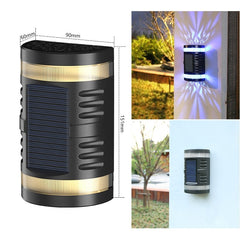 Lampa solara LED decorativa cu lumina bidirectionala Kaveny, IP65, 1.2V, 600mah, 15.1 x 9 x 6 cm, material ABS, multicolor