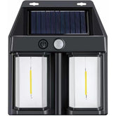 Lampa Solara LED Decorativa de Perete, Kaveny, pentru Exterior, Suspendata, 800mAh, 15x13x6 cm, Neagra