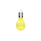 Lampa Solara LED Decorativa sub forma de Bulb, pentru exterior, suspendata, IP65, Ultron Galben, Kaveny