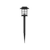 Set 2 Lampa solara Led pentru gradina, Tip felinar, Kaveny, Alb cald