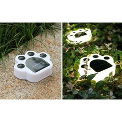 Lampa solara LED, Tip laba de urs, pentru gazon sau gradina, Rezistenta la apa, Kaveny, Alb rece