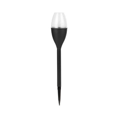 Lampa solara LED tip pahar de vin pentru gradina Kaveny, inaltime 37.5 cm, efect de flacara, material PVC si ABS, 2V, 200mAh, alb rece
