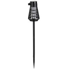 Lampa Solara pentru Gradina, Kadeny, Reincarcabila de la Soare, Model Felinar, Portabila cu Picior, Lumina Calda, 12 cm, Negru