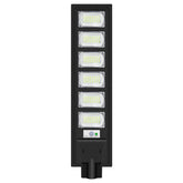 Lampa solara stradala Kaveny, cu telecomanda, senzor de miscare si lumina, suport prindere, 288 LED-uri, IP65, ABS, 15AH, 300W, temperatura culoare 6500K, 79x18.8x5 cm, autonomie 10-12 ore, negru