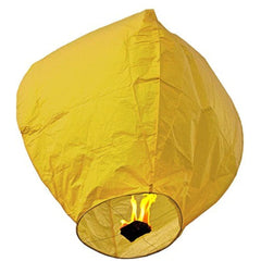 Lampion zburator, Kaveny, hartie biodegradabila, Galben