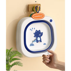 Lavoar Pliabil, Kadeny, pentru Copii 1-8 Ani, Model Animat, din PP+TPE, 32x29x10 cm, Albastru