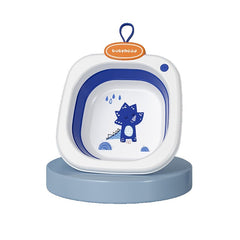 Lavoar Pliabil, Kadeny, pentru Copii 1-8 Ani, Model Animat, din PP+TPE, 32x29x10 cm, Albastru