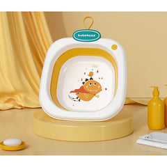 Lavoar Pliabil, Kadeny, pentru Copii 1-8 Ani, Model Animat, din PP+TPE, 32x29x10 cm, Portocaliu