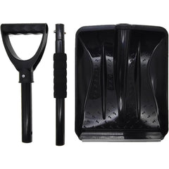 Lopata de Zapada, Kadeny, Multifunctionala, Demontabila, cu Maner Antiderapant, Aluminiu, Plastic, Solutia pentru Iarna, pentru Deszapezire, 80x11x25.7 cm, Neagra