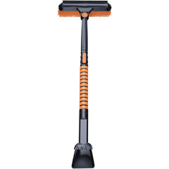 Perie si Racleta Rotativa 3 in 1, Kadeny, Perie Auto pentru Zapada, Telescopica, Detasabila, Material Aluminiu si ABS, 100 x 25 cm, Negru