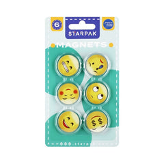 Magneti Starpak 528365 emoji, 33mm, 6 bucati