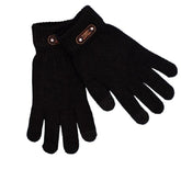 Manusi de Barbat, Kaveny, Model Tricotat, Functie Touchscreen (ecran tactil), Material Acril, Manseta Elastica, Interior Catifelat, Marime Universala, Negru