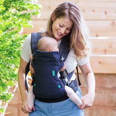 Marsupiu Ergonomic Kaveny, 4 in 1, Multifunctional, 4 Pozitii, 6-36 Luni, 3.5kg - 15 kg, Negru