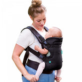 Marsupiu Ergonomic Kaveny, 4 in 1, Multifunctional, 4 Pozitii, 6-36 Luni, 3.5kg - 15 kg, Negru