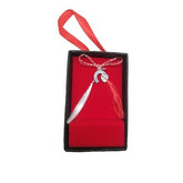 Martisor Argint 925 Potcoava cu Trifoi 5cm x 8cm