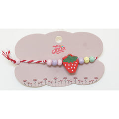 Martisor Bratara Multicolora pentru Copii, din Lemn si Textil, Model 7