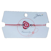 Martisor Bratara Traditionala, Snur Alb Rosu, Multiple Modele de pandantiv cu specific Traditional