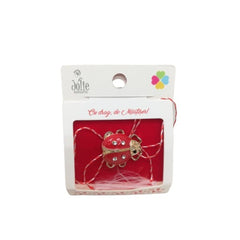 Martisor Brosa Buburuza cu Pietre Model B-24 5.5cm x 7cm