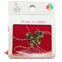 Martisor Brosa Fluture cu Pietre Model B-39 5.5cm x 7cm
