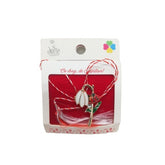 Martisor Brosa Ghiocel cu Buburuza Model B-8 5.5cm x 7cm