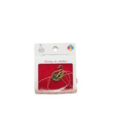 Martisor Brosa Lebada cu Pietre Model B-38 5.5cm x 7cm