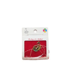 Martisor Brosa Lebada cu Pietre Model B-38 5.5cm x 7cm