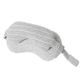 Masca de dormit, Kadeny, 2 in 1, cu Tetiera, din Particule de Spuma si Bumbac, Gri Deschis