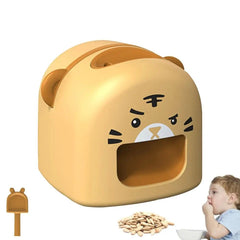 Masina de Decojit Seminte, Kadeny, Mini Deschizator, Model Tigru, Incarcare USB, 9.7x10x8.6 cm, Portocaliu