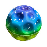 Minge Saltareata Hiperelastica, Kaveny, Space Moon Ball foarte Elastica, Antistress pentru Copii, Diametru 66 mm, Multicolor Verde