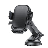 Suport Multifunctional pentru Telefon, Kadeny, Car Holder, Suport Rotativ pentru Telefon cu Ventuza si Prindere pe Parbriz sauu Bord, 19 x 10 x 9 cm, Negru