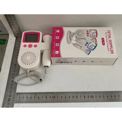 Monitor Fetal Doppler, Kaveny, Monitorizare Sarcina, Ritm Cardiac, Ecran LCD 4.5 cm, 2 x Baterii AA (neincluse), Portabil, din ABS, 12.8 x 9.6 x 3 cm, Utilizare de la 9 Saptamani, Roz