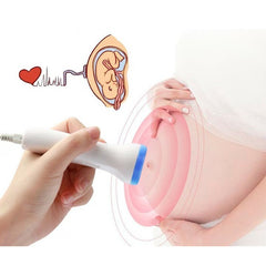 Monitor Fetal Doppler, Kaveny, Monitorizare Sarcina, Ritm Cardiac, Ecran LCD 4.5 cm, 2 x Baterii AA (neincluse), Portabil, din ABS, 12.8 x 9.6 x 3 cm, Utilizare de la 9 Saptamani, Albastru