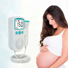 Monitor Fetal Doppler, Kaveny, Monitorizare Sarcina, Ritm Cardiac, Ecran LCD 4.5 cm, 2 x Baterii AA (neincluse), Portabil, din ABS, 12.8 x 9.6 x 3 cm, Utilizare de la 9 Saptamani, Verde