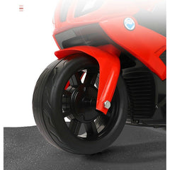 Motocicleta Electrica Kaveny, cu Acumulator, cu Sistem Anti-Rasturnare, Sistem de Lumini si Sunet, 1-4 Ani, 42 x 68 x 36 cm, Rosu