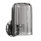 Suport Multifunctional 2 in 1, Pahar si Suport pentru Periuta de Dinti, Kadeny, Plastic, Dimensiune: 10.4 x 7.3 x 7.3 cm, Gri