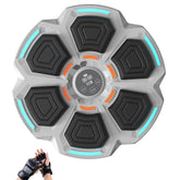 Tinta Lovituri Box Montabil pe Perete, Kadeny, Gri, Difuzor, Bluetooth, Iluminare LED, 41.5 x 6.5 x 42 cm, Manusi Incluse