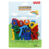 Set 26 Litere, Kaveny, Magnetice, pentru Frigider, din Plastic, +3 Ani, 13 x 18 x 14 cm, Multicolor