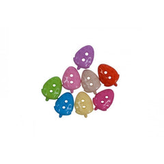Accesorii creatie - nasturi capsuna plastic, diverse culori, 10mm, set 30 buc, Colorarte