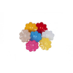 Accesorii creatie - nasturi floare plastic, diverse culori, 15mm, set 18 buc, Colorarte