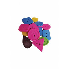 Accesorii creatie - nasturi gradinita plastic, diverse, didactic, 30g, set 18 buc, Colorarte