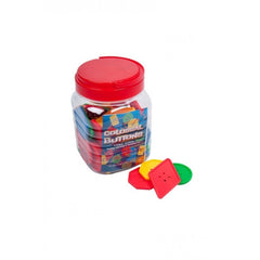 Accesorii creatie - nasturi gradinita plastic, didactic, borcan 64 buc, Colorarte, CW7520